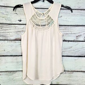 Maurices Small Off-White Shell Blouse Top